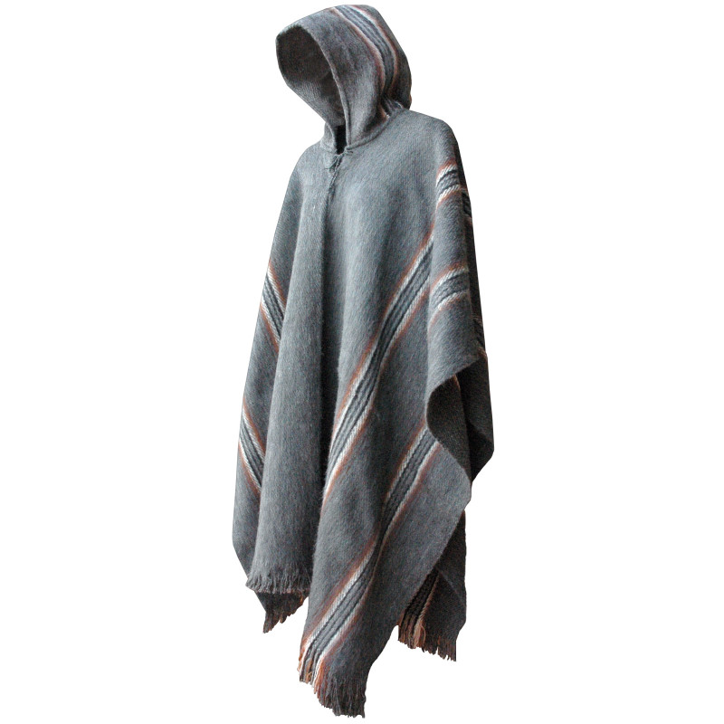 "Illimani" Poncho with Hood