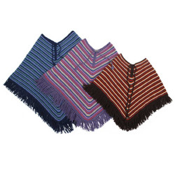 Vintage Poncho for kids - 100% Alpaca wool