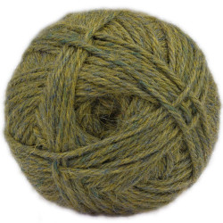 Soft mottled Green - Baby llama/Merino wool - Bulky - 100 gr./178 yd.