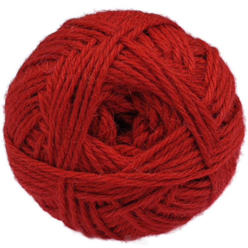 Red - Baby llama/Merino wool - Bulky - 100 gr./178 yd.