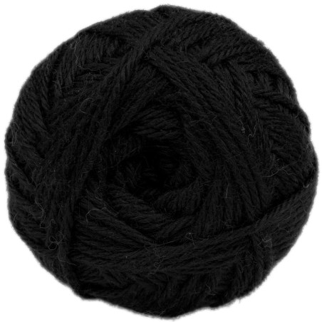 Black - Baby llama/Merino wool - Bulky - 100 gr./178 yd.