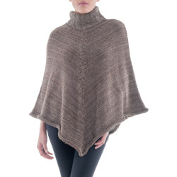 Ripley - PONCHO RUANA MUJER CAPA INVIERNO GRIS