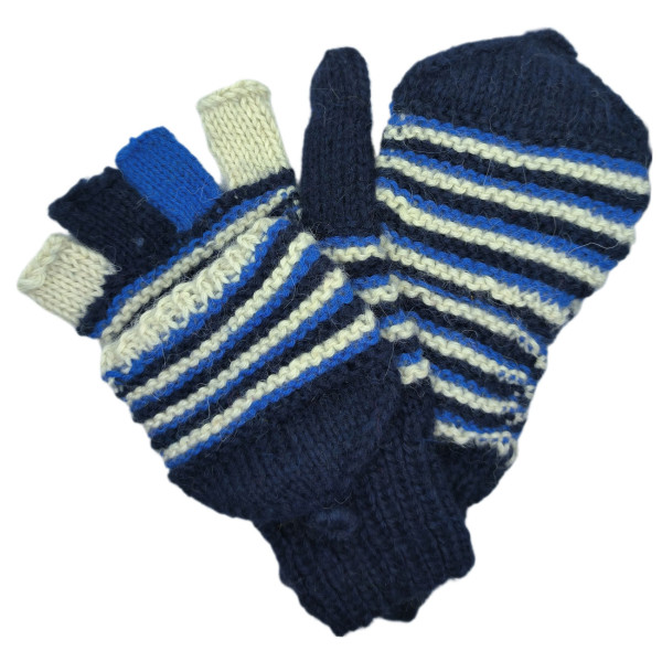Mitten-Gloves - Hand-knitted - Size S