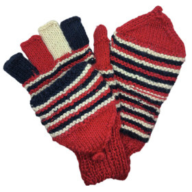 Mitten-Gloves - Hand-knitted - Size M
