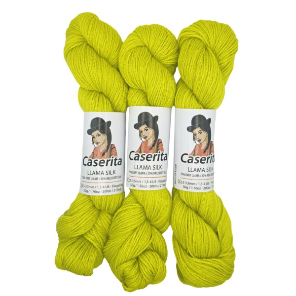 Fluo Yellow – Baby Llama & Silk – 50 g / 219 yd.