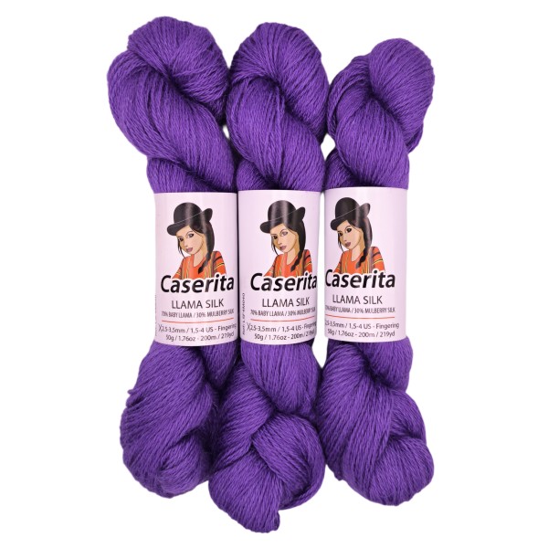 Lavender Purple – Baby Llama & Silk – 50 g / 219 yd.