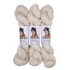Natural White – Baby Llama & Silk – 50 g / 219 yd.