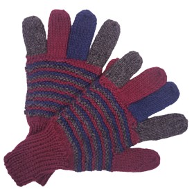 Size M - Colorful Gloves - Hand knitted
