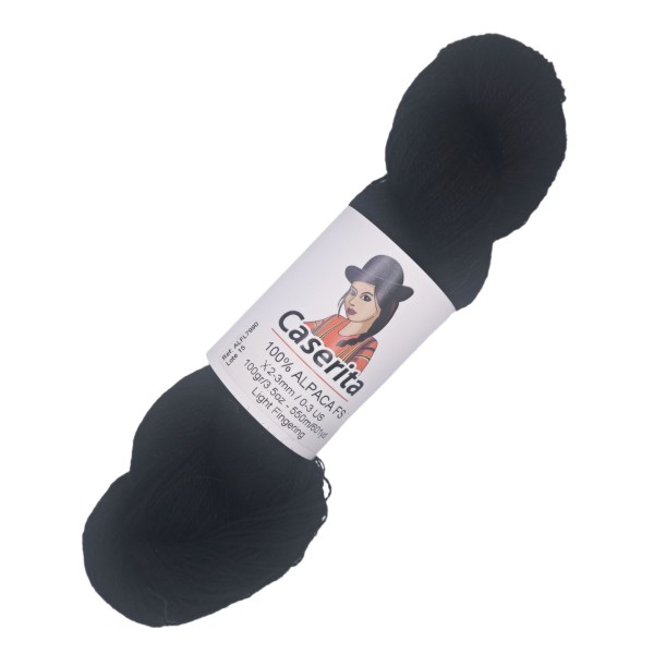 Black - 100% Alpaca FS - 100 gr./ 601 yd.