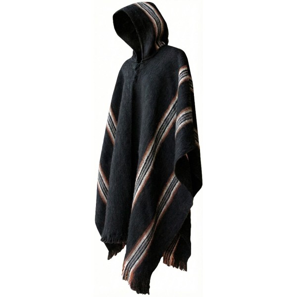 Illimani Poncho with Hood