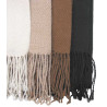Raw white, Beige, Brown, Black