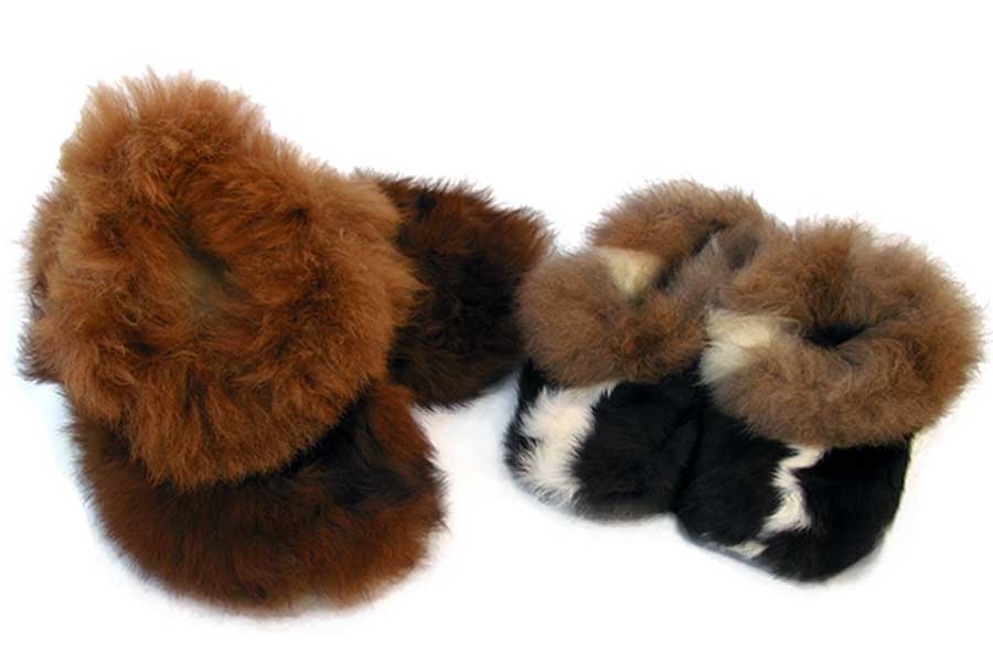 alpaca wool slippers