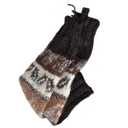Rustic knit Legwarmers - Lama Wool