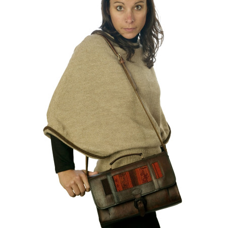 "Little briefcase" Purse - Genuine Leather